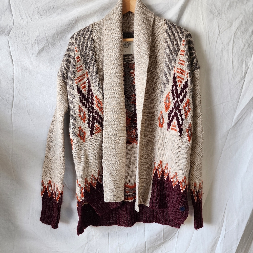🆕Abercrombie and Fitch Open Front Boho Cardigan